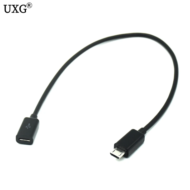 Micro USB 5pin Žena Micro USB Muž F/M Rozšírenie zariadenia Extender Dátum Plnenie Krátke OTG Kábel Čierny 20 CM 50 CM 10 CM 1m 1,5 m 2m 5m Obrázok 2